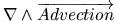 $\nabla \wedge \overrightarrow{Advection}$