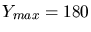 $Y_{max}=180$